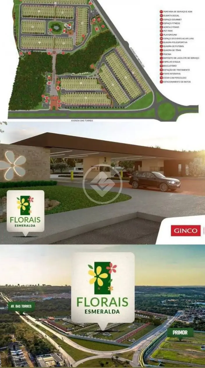 Terreno no Condomínio Florais Esmeralda - GINCO