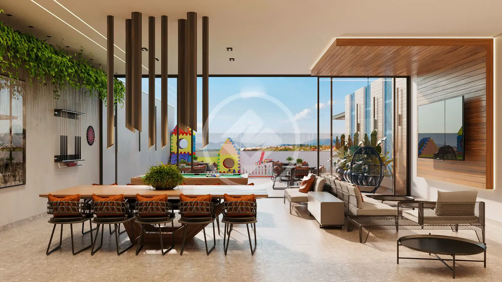 3 suites de alto luxo com vista para o parque