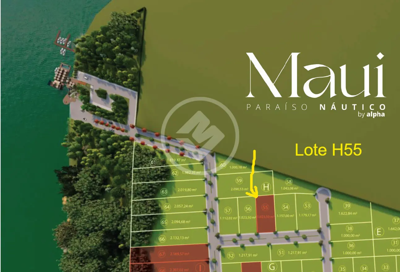 Terreno em condomínio rural à venda – 1.023,50 m² - Represa de Miranda - Indianópolis/MG