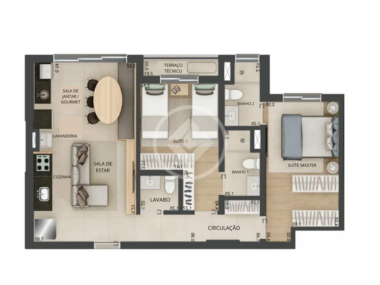 Apartamento Parque Baguaçu, Araçatuba - SP — foto 1
