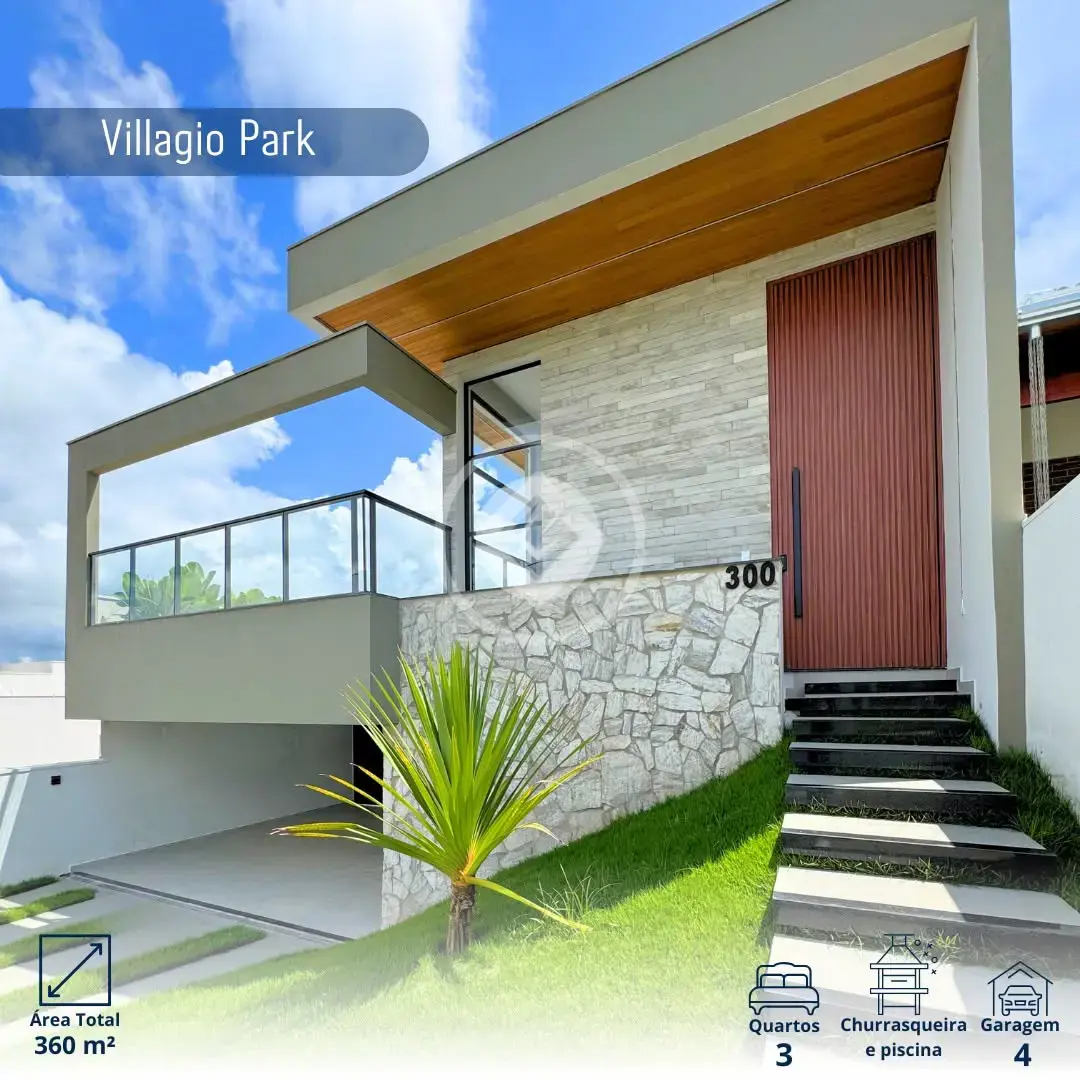 Linda Casa no Condomínio Villagio Park