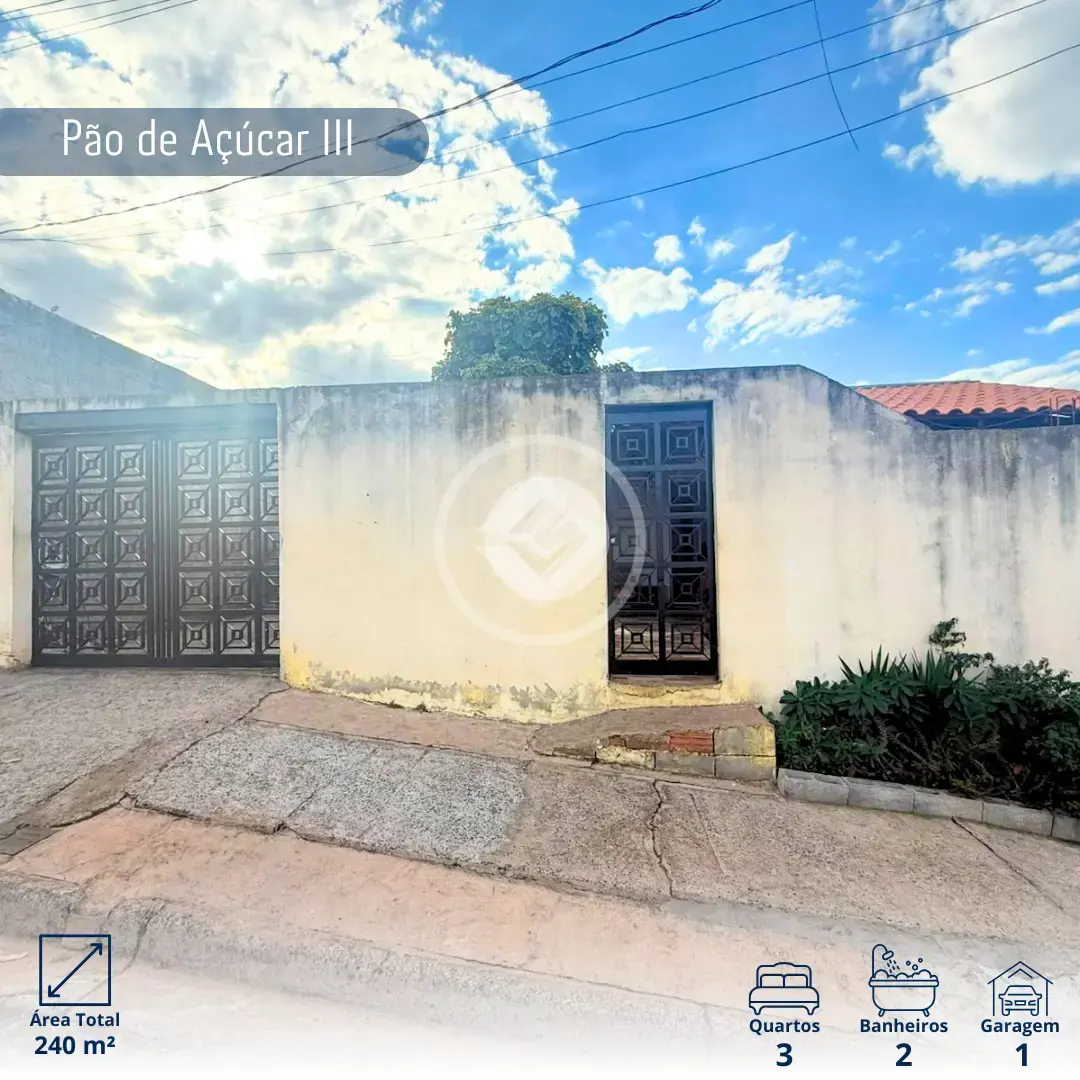 Casa Loteamento Novo Pão de Açúcar, Araxá - MG — foto 1