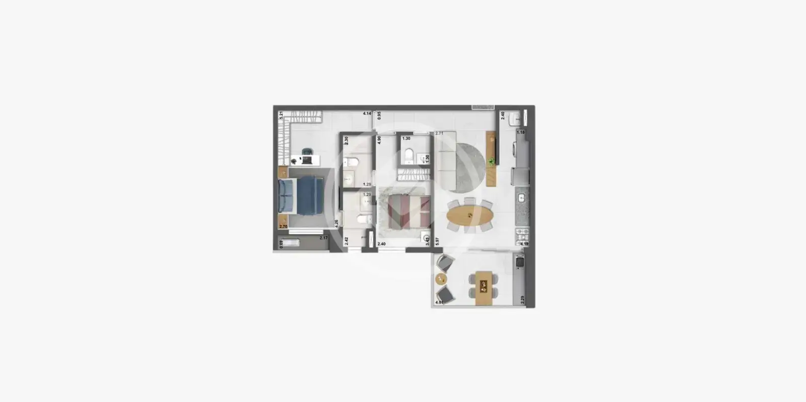 Apartamento 2 quartos no Setor Bueno, Goiânia — foto 3 de 3
