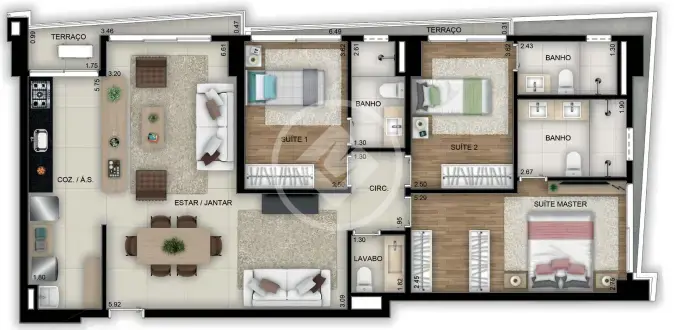 Apartamento Setor Bueno, Goiânia - GO — foto 1