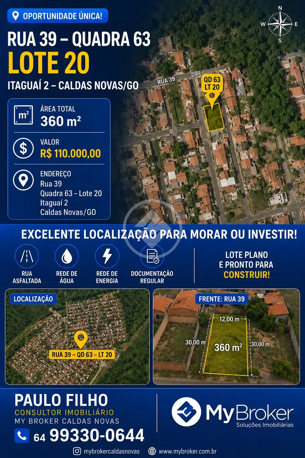 Terreno Estância Itaguaí, Caldas Novas - GO — foto 1
