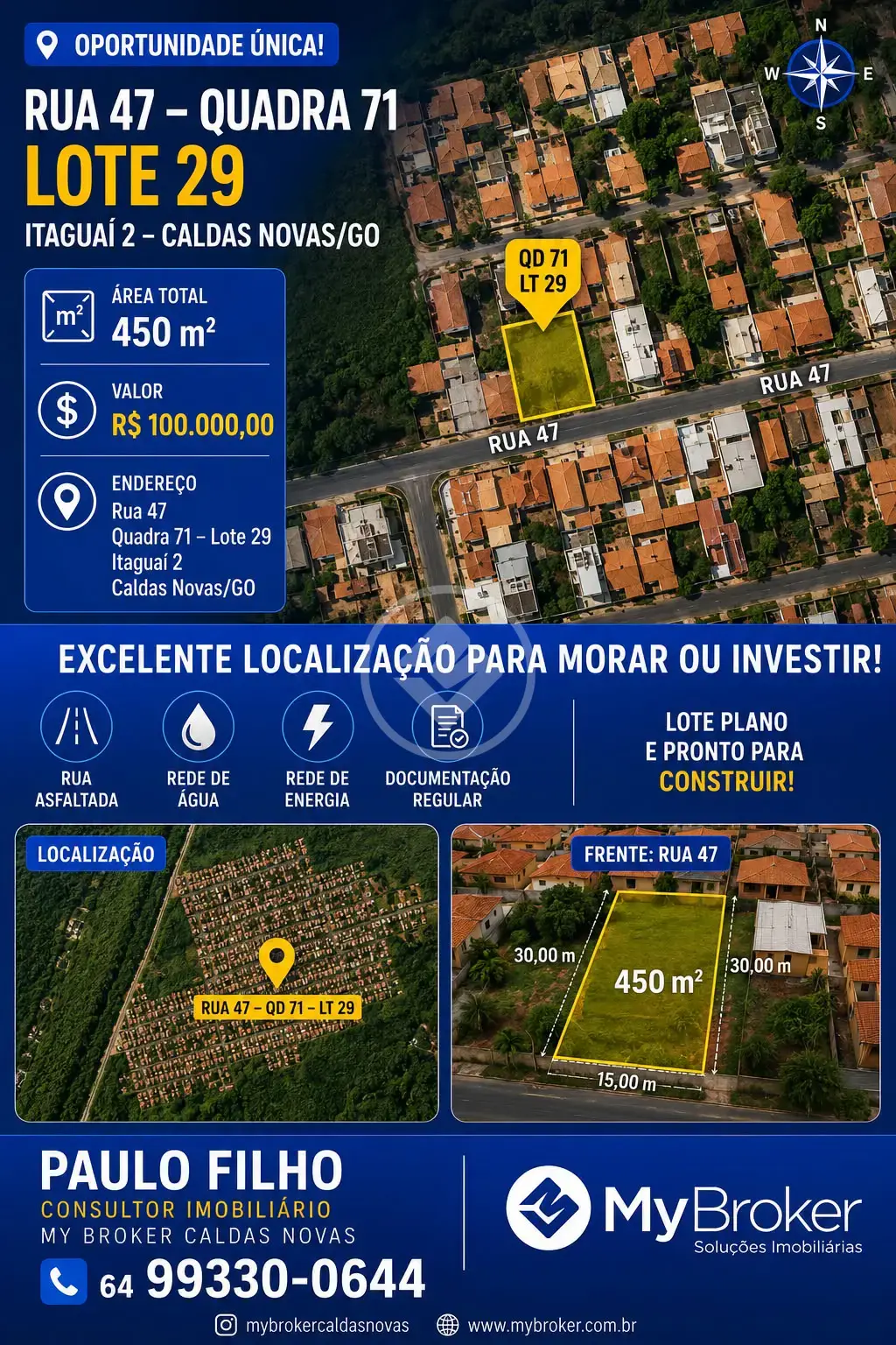 Terreno Estância Itaguaí, Caldas Novas - GO — foto 1