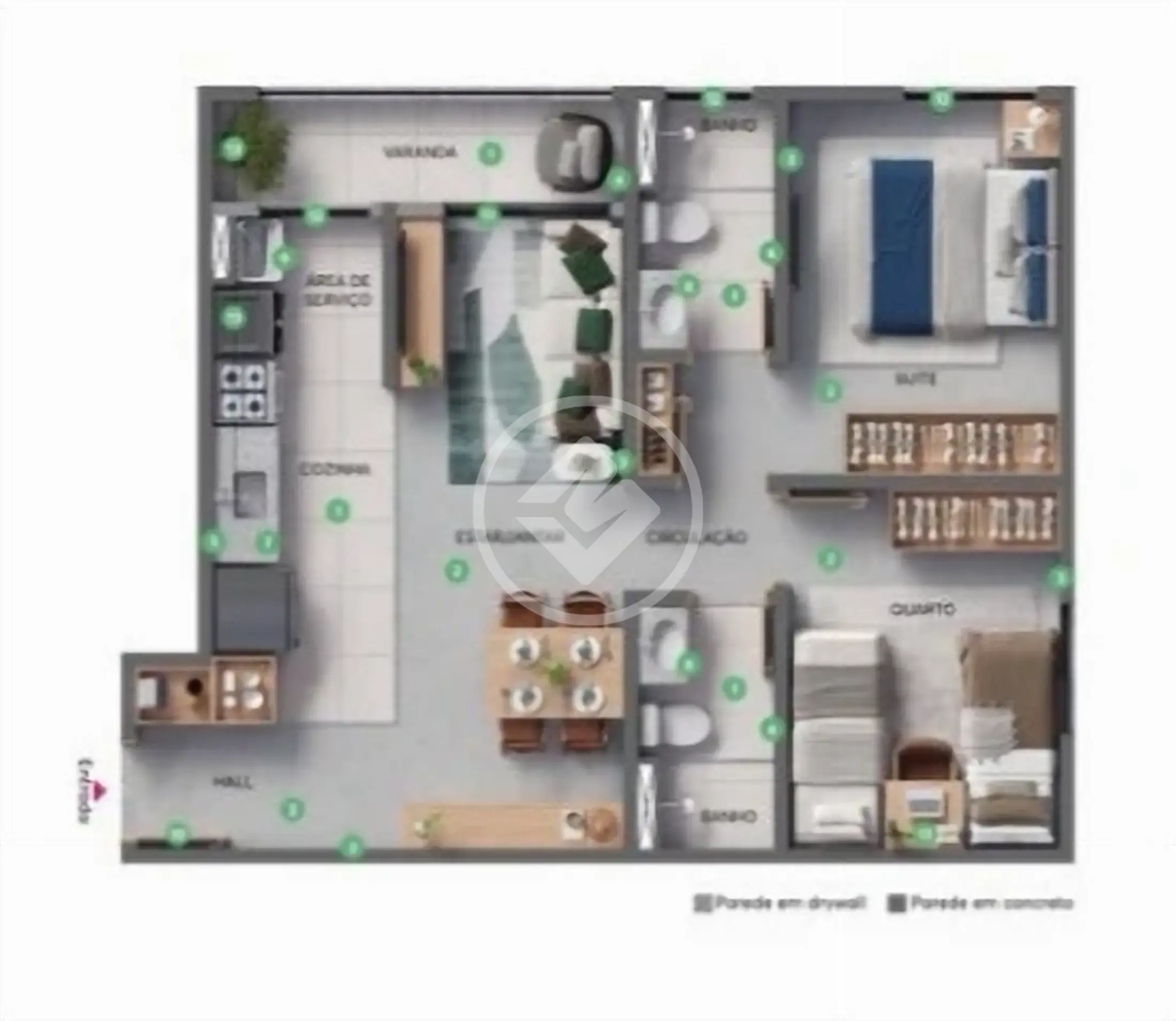 Apartamento Residencial Galeria Garden, Campinas - SP — foto 2
