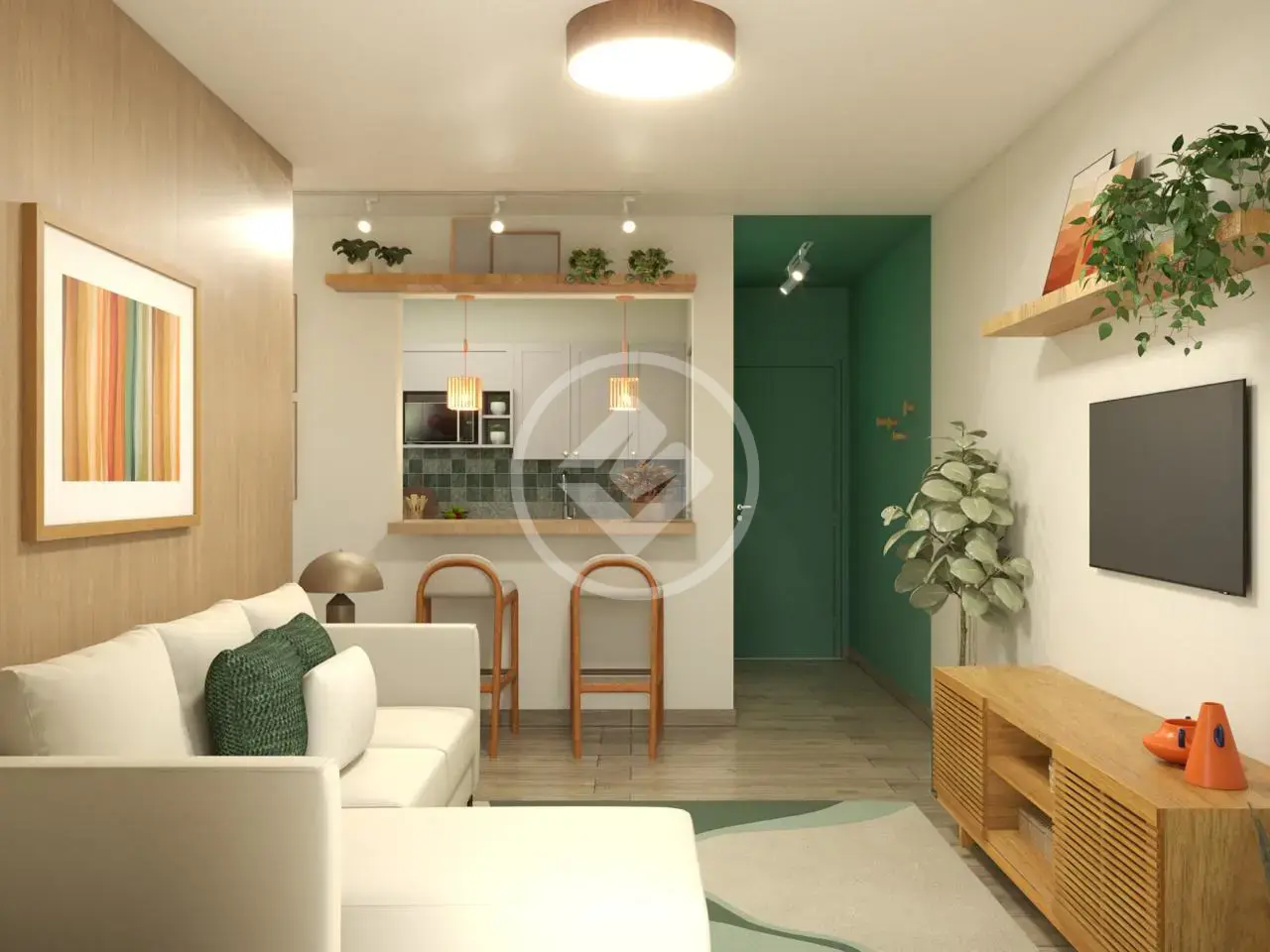 Apartamento reformado e mobiliado, andar alto, sol da manhã, no Centro, 1 dormitório, próximo a hospitais e mercado.