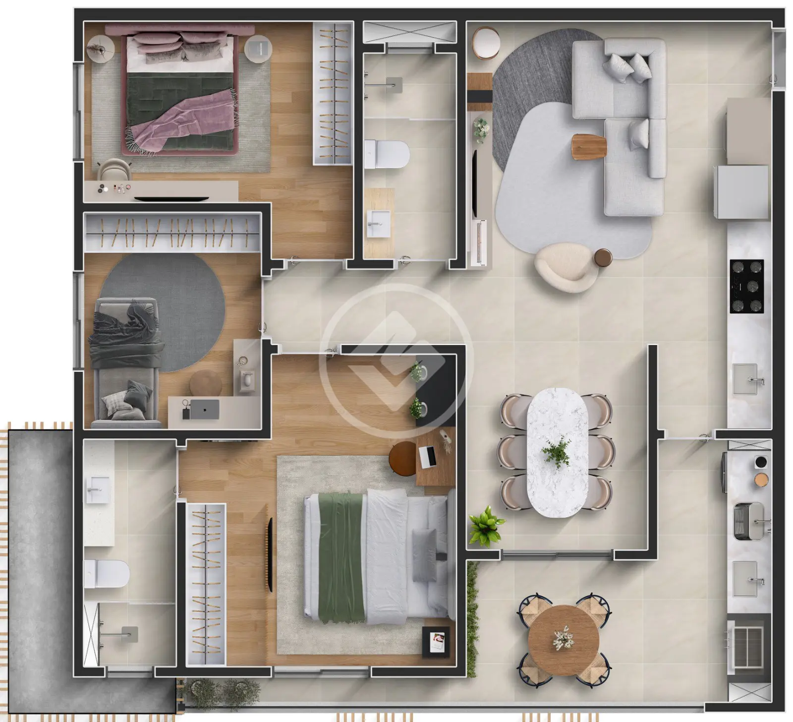 Apartamento Country, Cascavel - PR — foto 2