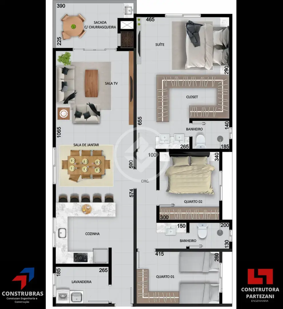 Apartamento 2 quartos no Centro, Cascavel — foto 5 de 6
