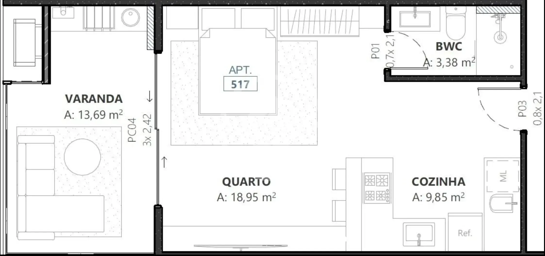 Loft / Studio Campeche, Florianópolis - SC — foto 2