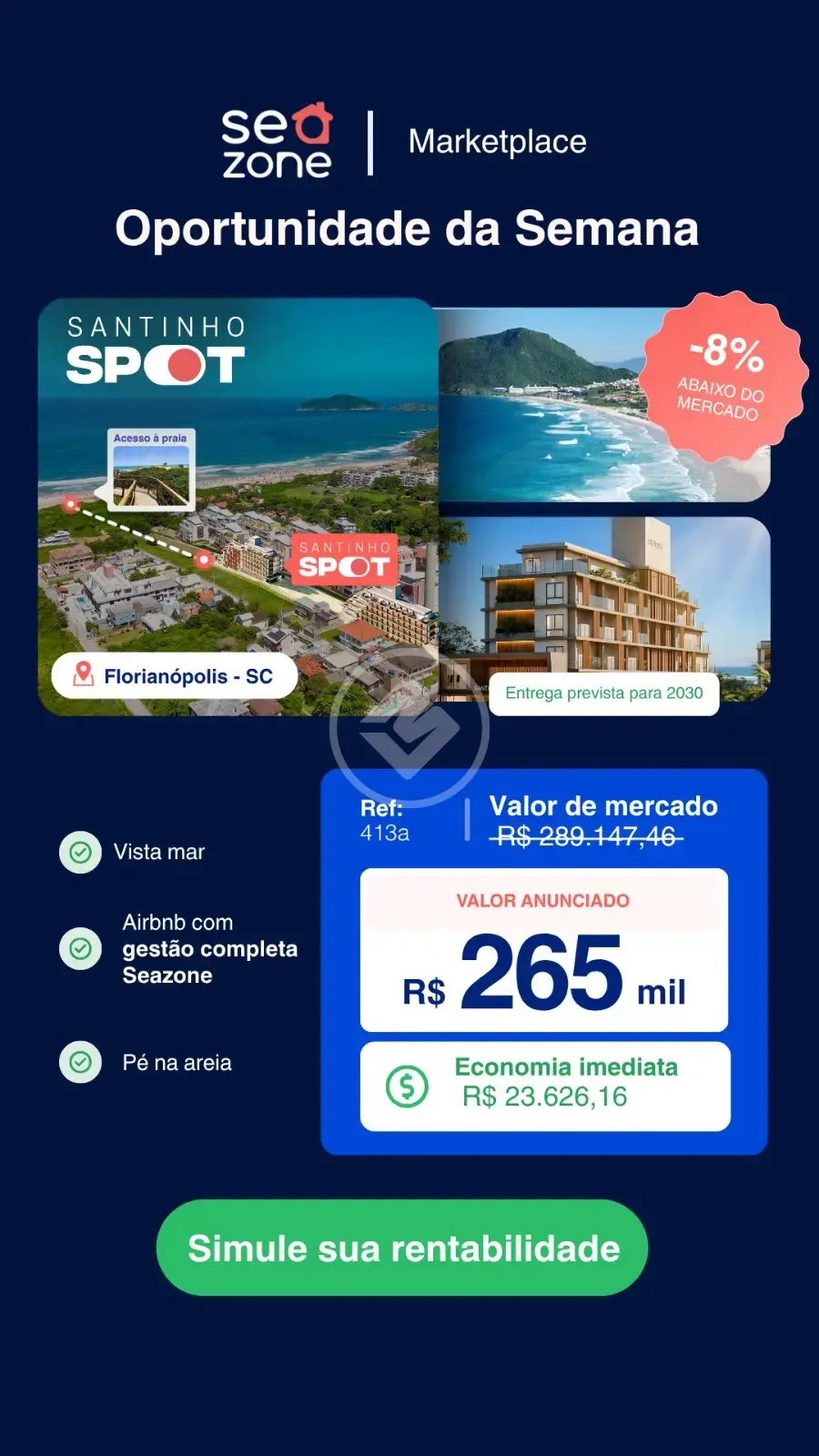 Loft / Studio Ingleses do Rio Vermelho, Florianópolis - SC — foto 1