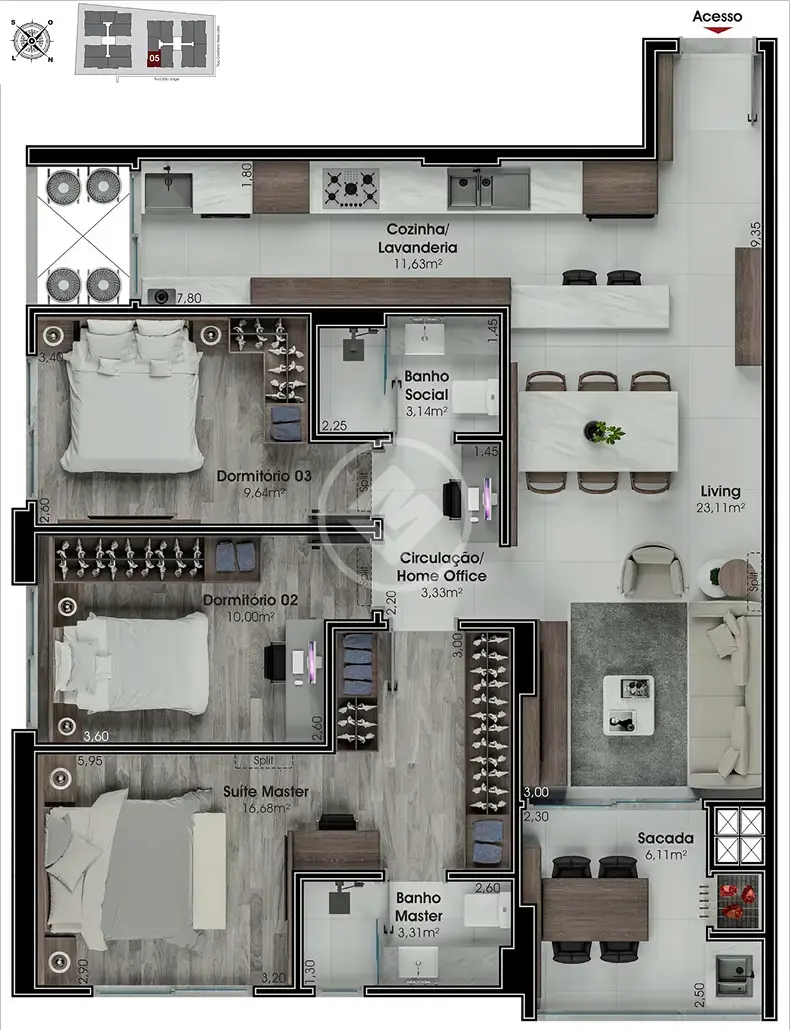 Apartamento Nossa Senhora do Rosário, São José - SC — foto 2
