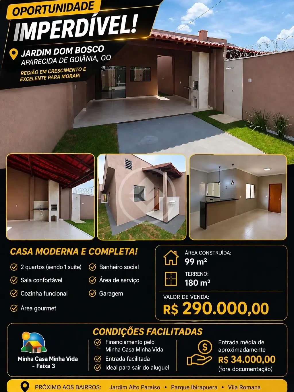 Casa Jardim Dom Bosco 2ª Etapa, Aparecida de Goiânia - GO — foto 1