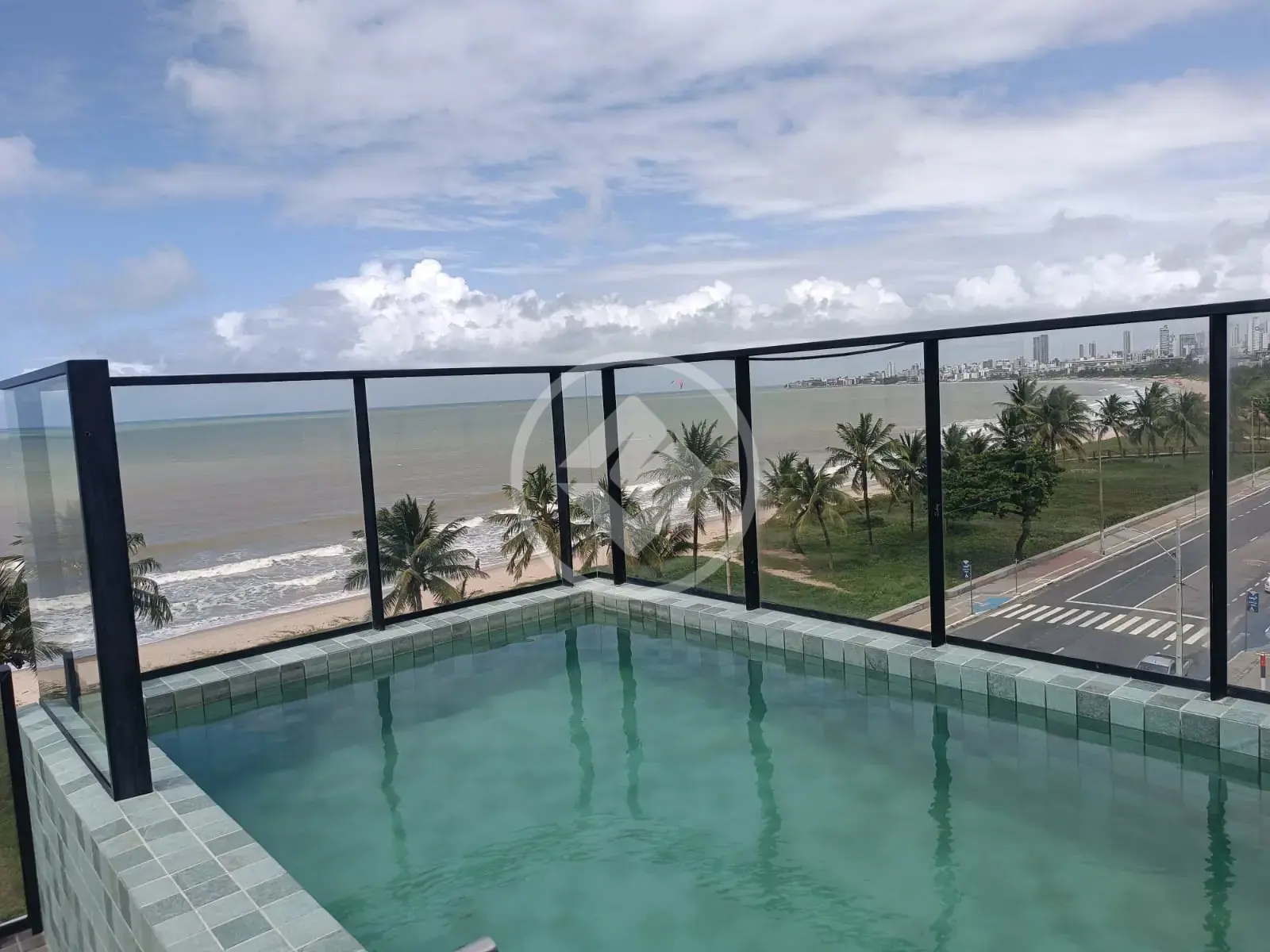 Flat mobiliado na beira mar de Intermares