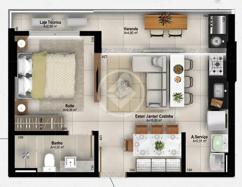 Apartamento Plano Diretor Sul, Palmas - TO — foto 2