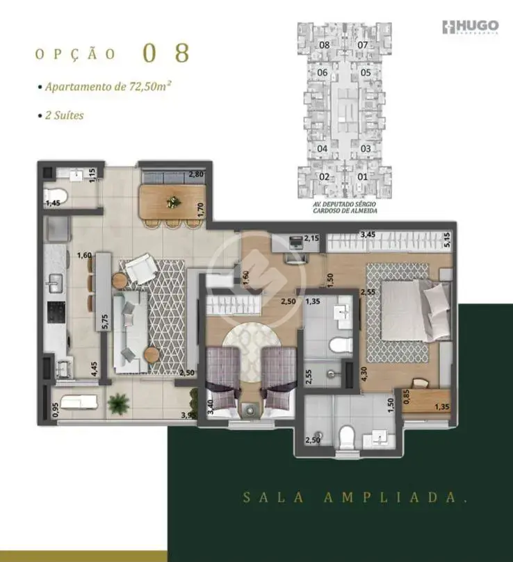 Apartamento Jardim Olhos D'Água II, Ribeirão Preto - SP — foto 1