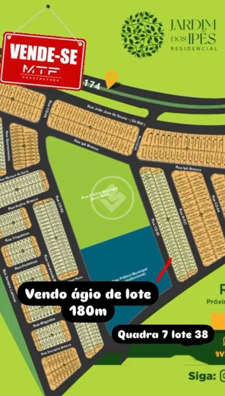 Terreno no Residencial Parque dos Ipês, Rio Verde — foto 3 de 3