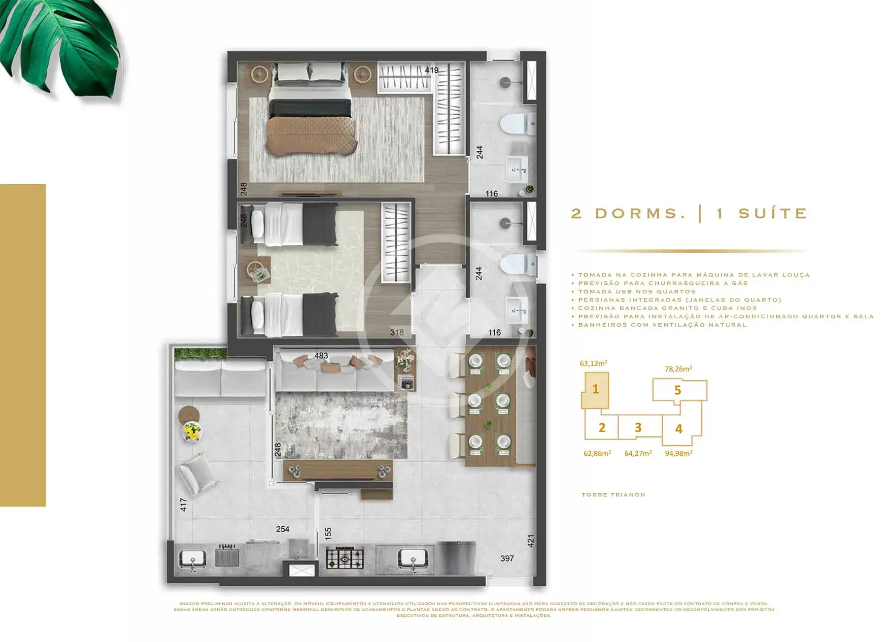 Apartamento 2 quartos no Alphaville, Barueri — foto 3 de 6