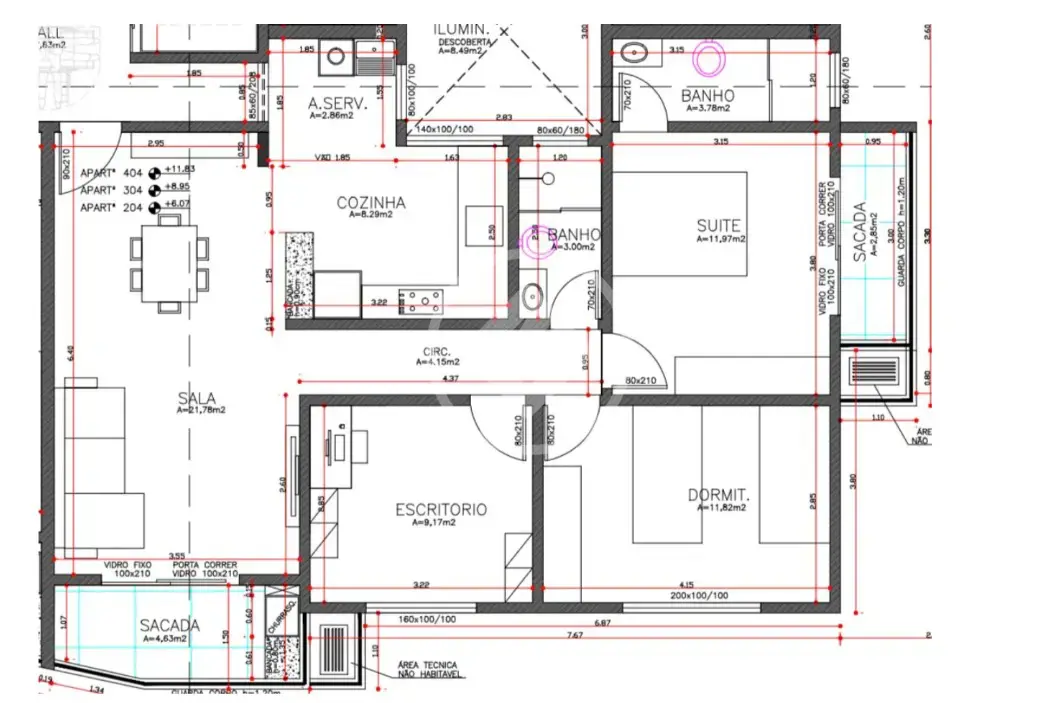 Apartamento Santa Mônica, Uberlândia - MG — foto 1