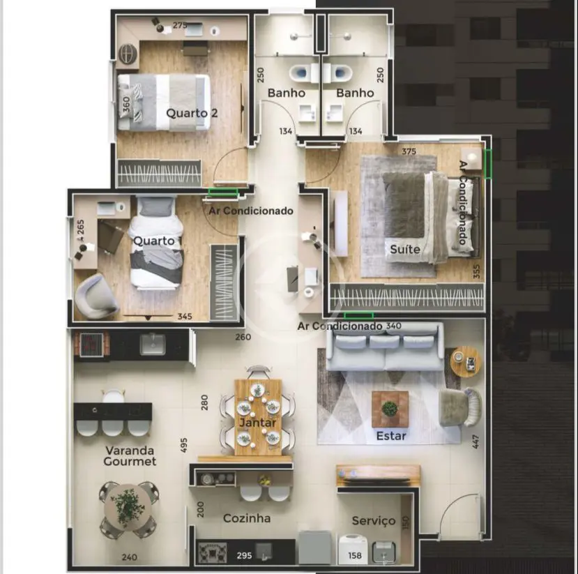 Apartamento à venda com 3 quartos, sendo 1 suíte – 94,65 m²- Osvaldo Resende - Uberlândia/MG