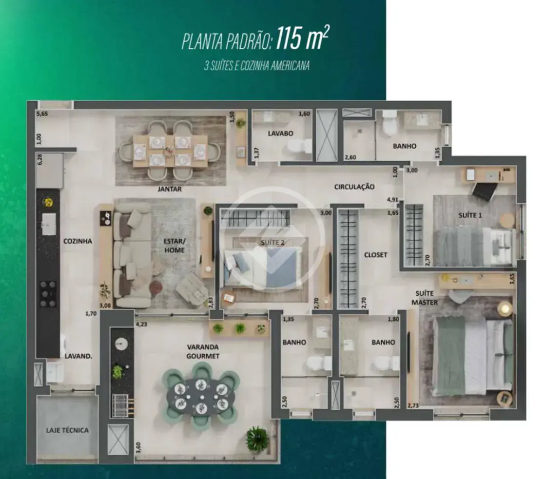 Apartamento Gávea, Uberlândia - MG — foto 1