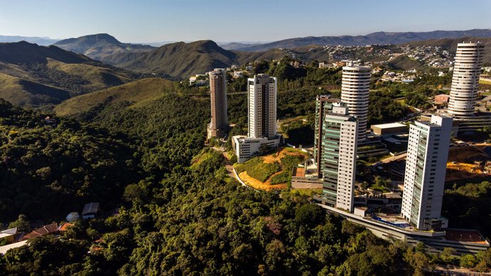 Vista do bairro Vale do Sereno, em Nova Lima