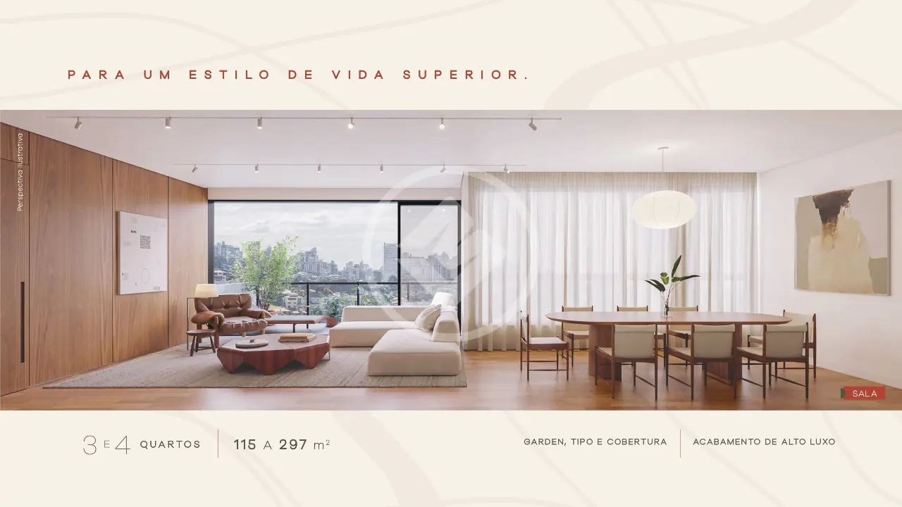 Apartamento com 3 quartos à venda no bairro Santa Lúcia — Santa Lúcia, Belo Horizonte