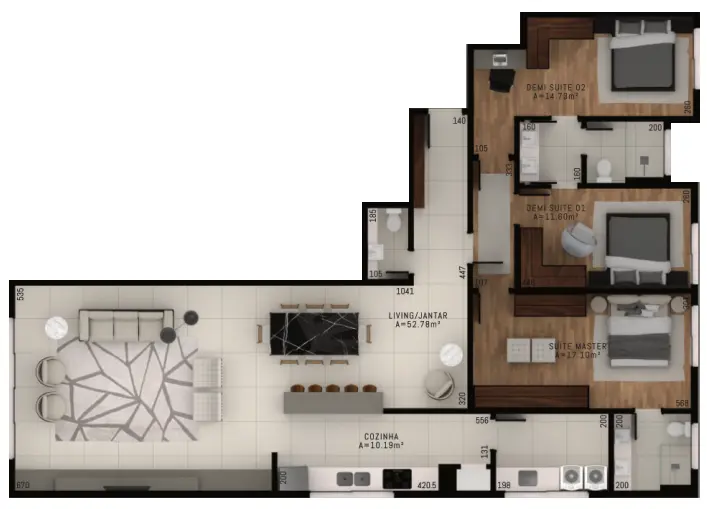 Apartamento com 2 quartos no Centro, foto 17 de 21