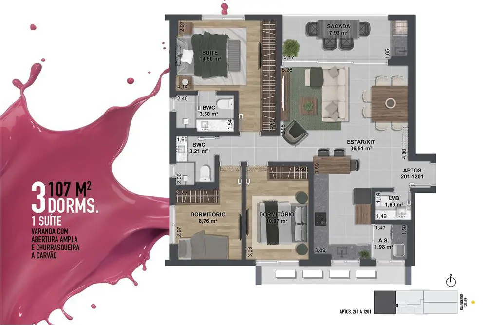 Apartamento com 3 quartos no Centro, foto 19 de 37