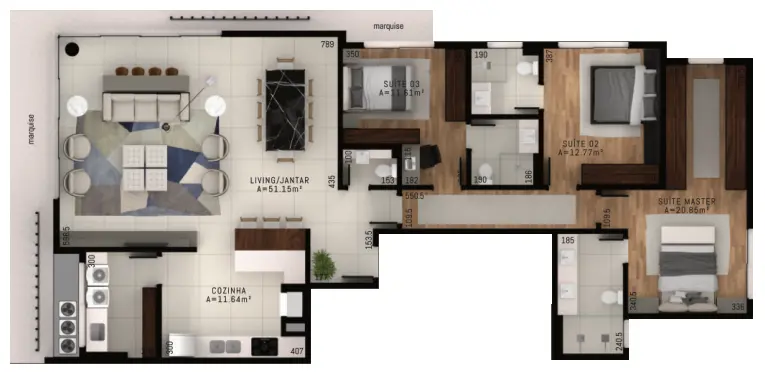 Apartamento com 2 quartos no Centro, foto 19 de 21