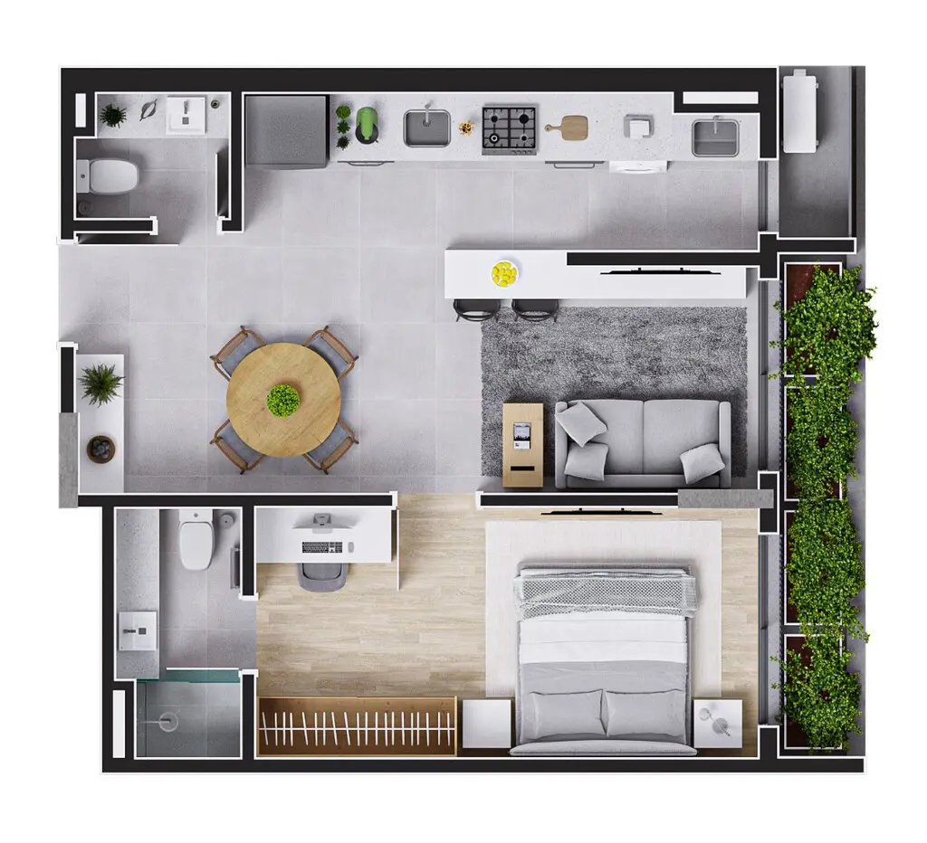 Apartamento com 1 quarto no Centro, foto 17 de 24