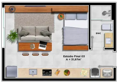 Apartamento com 2 quartos no Centro, foto 12 de 17