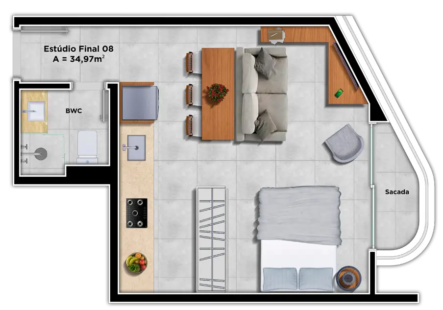 Apartamento com 2 quartos no Centro, foto 17 de 17