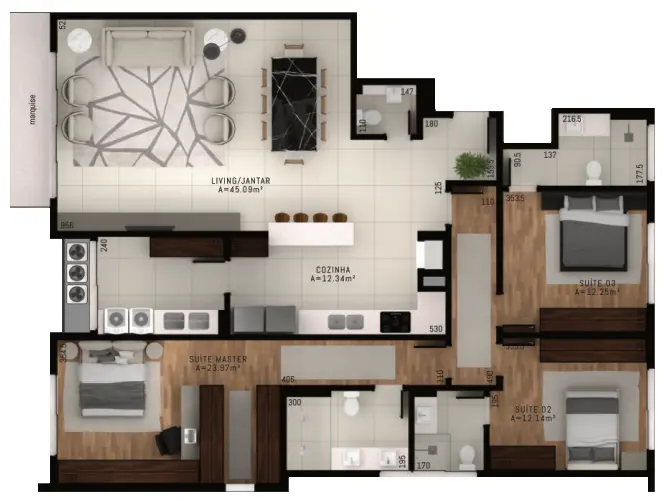 Apartamento com 2 quartos no Centro, foto 18 de 21