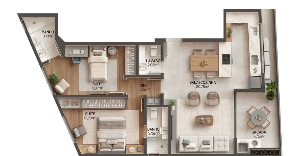Apartamento com 2 quartos na Rua Diniz Júnior, foto 13 de 14