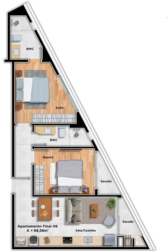 Apartamento com 2 quartos no Centro, foto 15 de 17