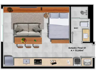 Apartamento com 2 quartos no Centro, foto 10 de 17