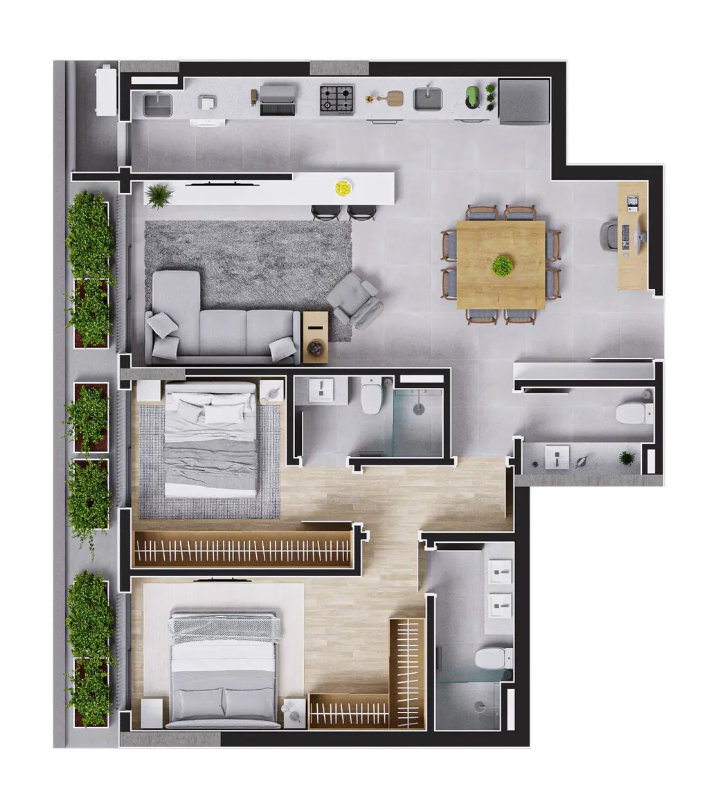 Apartamento com 1 quarto no Centro, foto 18 de 24