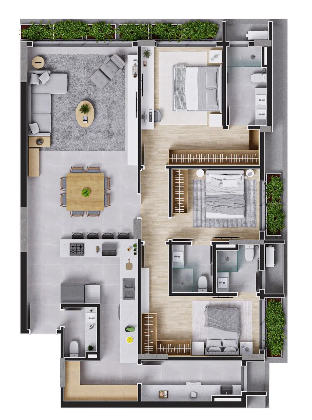 Apartamento com 1 quarto no Centro, foto 21 de 24