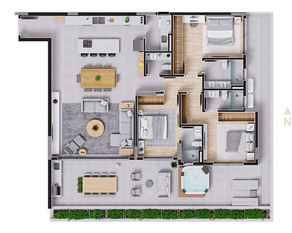 Apartamento com 1 quarto no Centro, foto 24 de 24