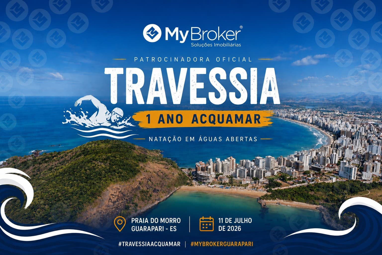 Travessia AcquaMar — patrocínio My Broker Guarapari