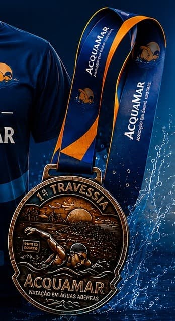 Medalha oficial da Travessia AcquaMar